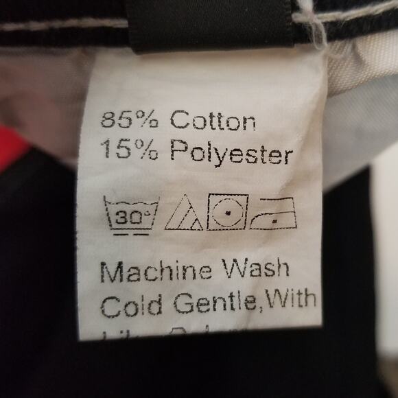 Shein Women's High Rise Dragon Red Black Colorblock Jeans Size Large / 10 / 30 - Picture 5 of 6